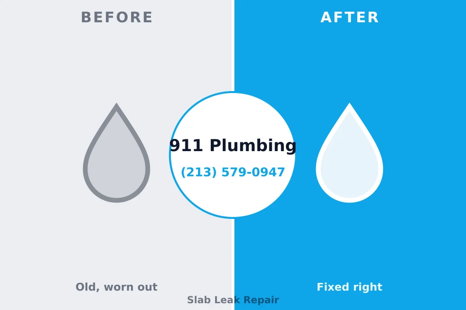Before and after: plumbing repair Gulf Park Estates, MS